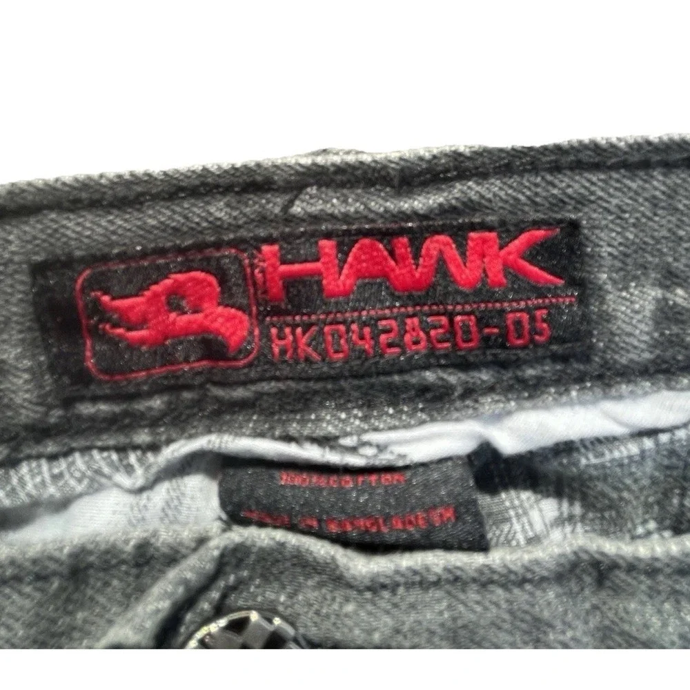 Tony Hawk Gray Distressed Faded Jeans Men's‎ 34X32 Vintage Y2K Skater Grunge